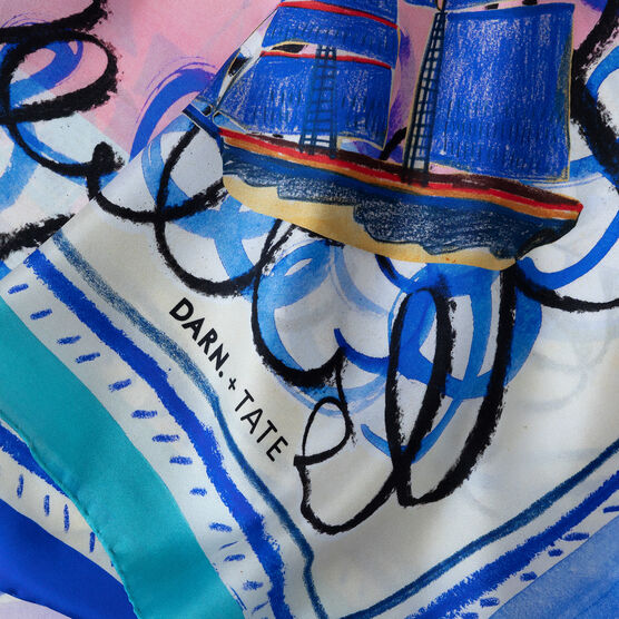 St Ives inspired silk scarf